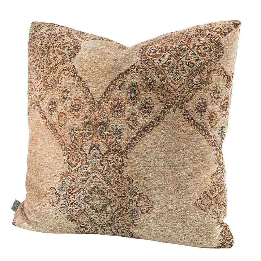 Artwood, Miralago Paisley Beige Plain Kissenbezug 60X60