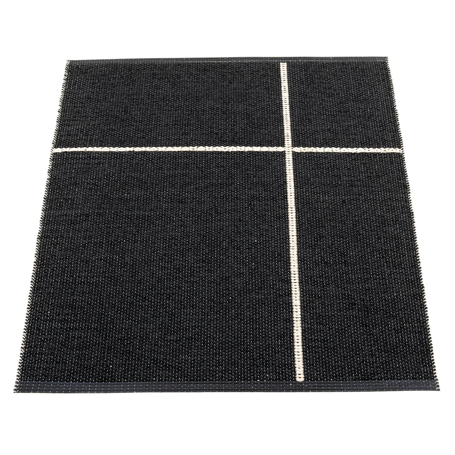 Pappelina, Fred Teppich 70x90 cm black / vanilla