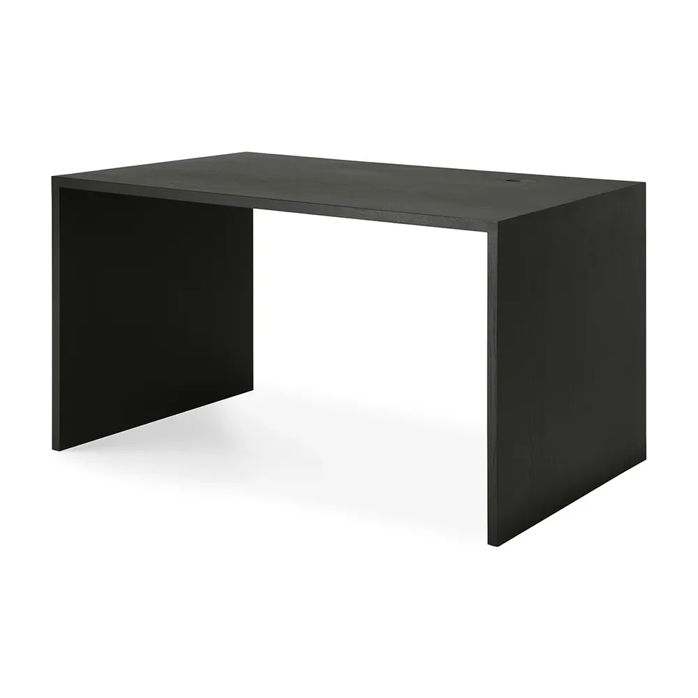 Ethnicraft, U Schreibtisch 70x140 cm Eiche schwarz