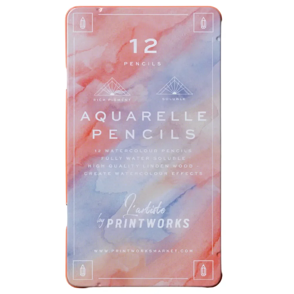 Printworks, 12 Buntstifte - Aquarelle