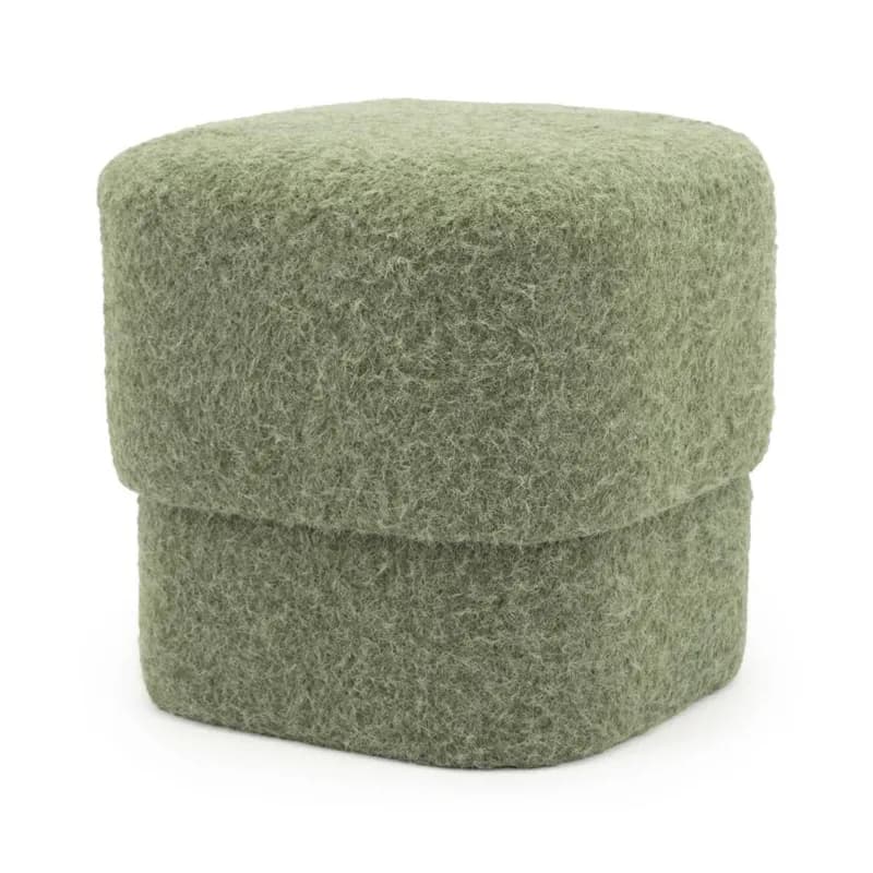 By-Boo, Stool Kelso - green 40x40x40 cm