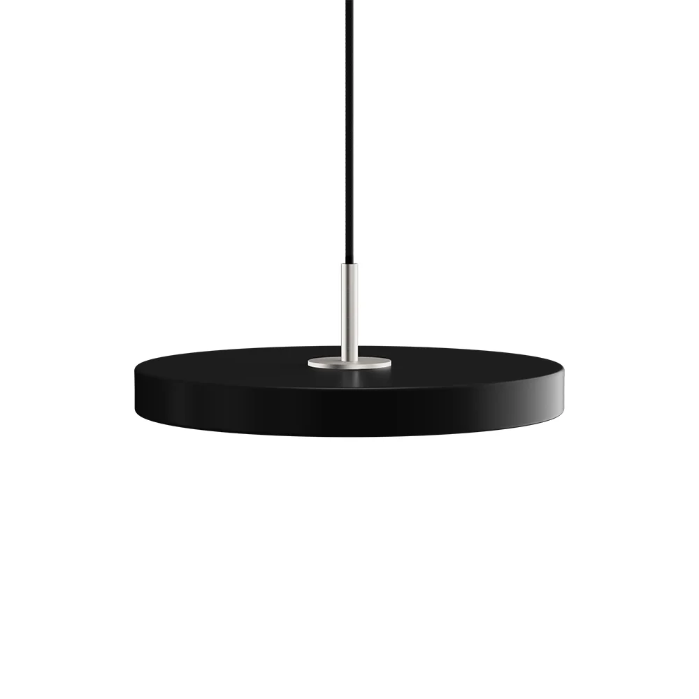 UMAGE - Asteria Plus Pendelleuchte Mini Black/Steel Top