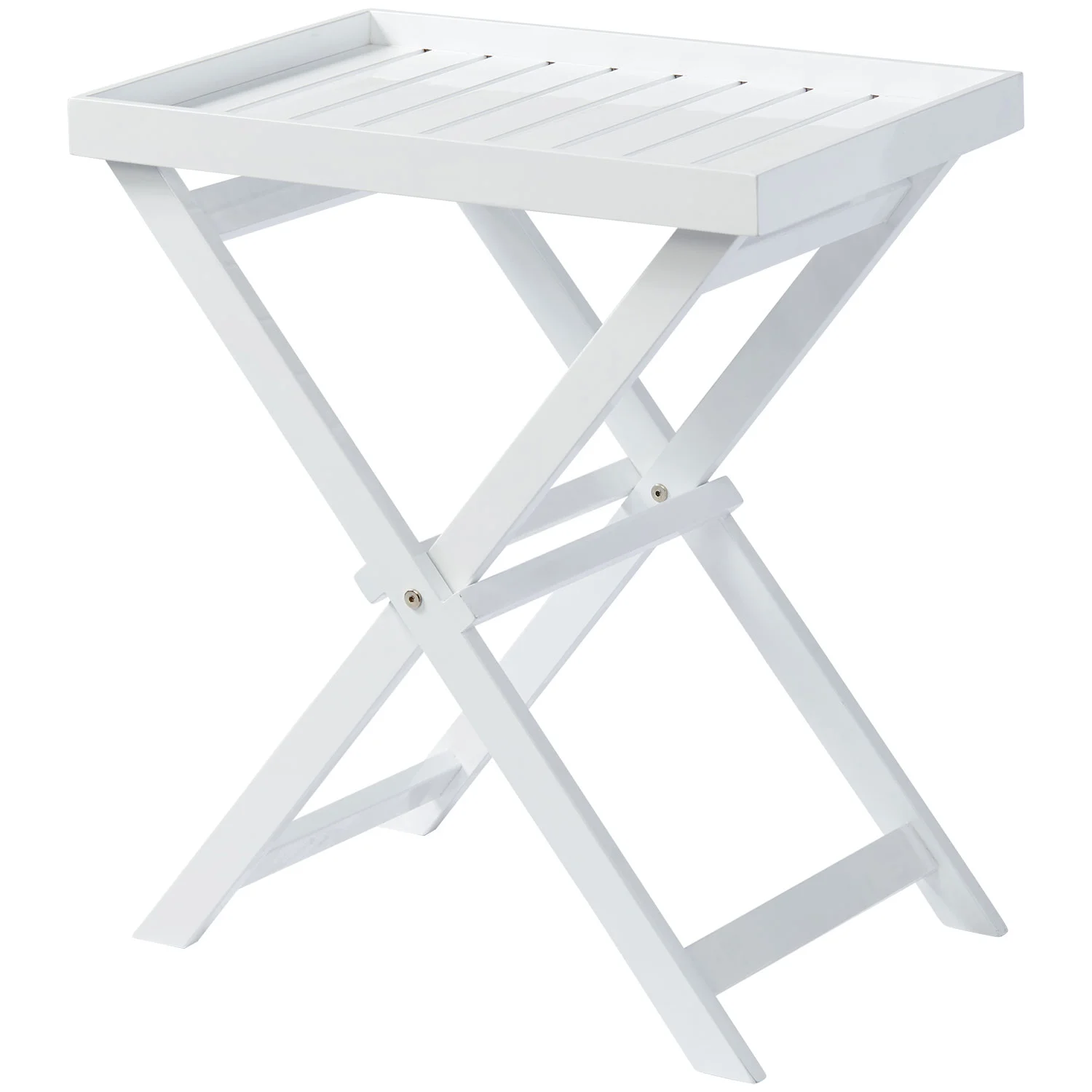 Cinas, Tablett Tisch 40x60 cm weiß