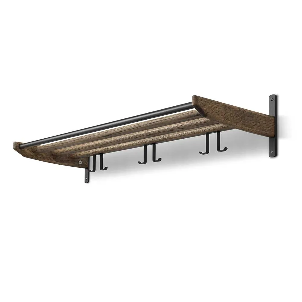 Oscarssons Möbel, Cora Hutablage 90 cm Eiche geräuchert