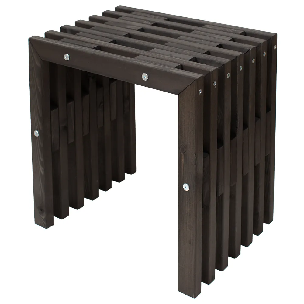 Hillerstorp, D-bench 45 cm Kiefer schwarz geölt