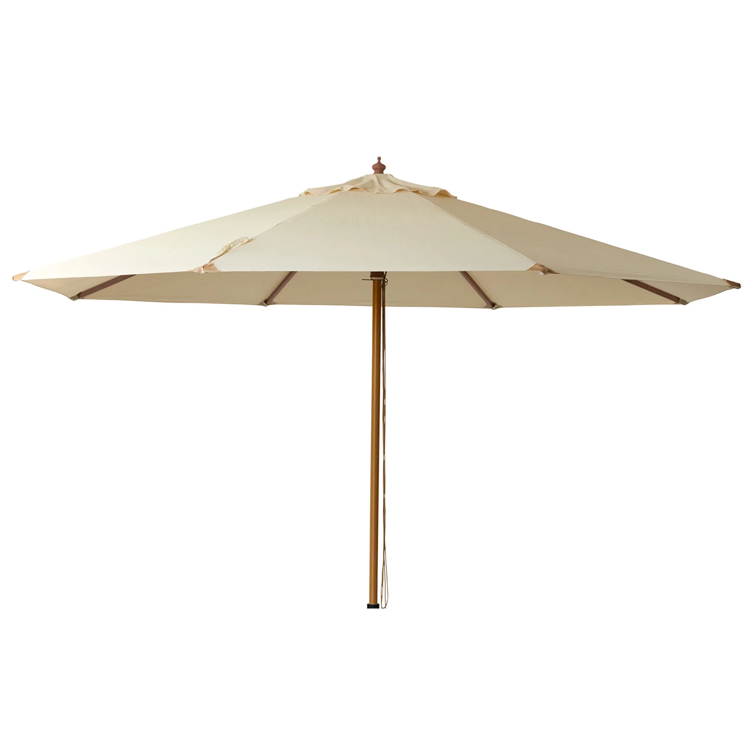 Cinas, Lizzano Sonnenschirm 400 cm Holzgestell off white