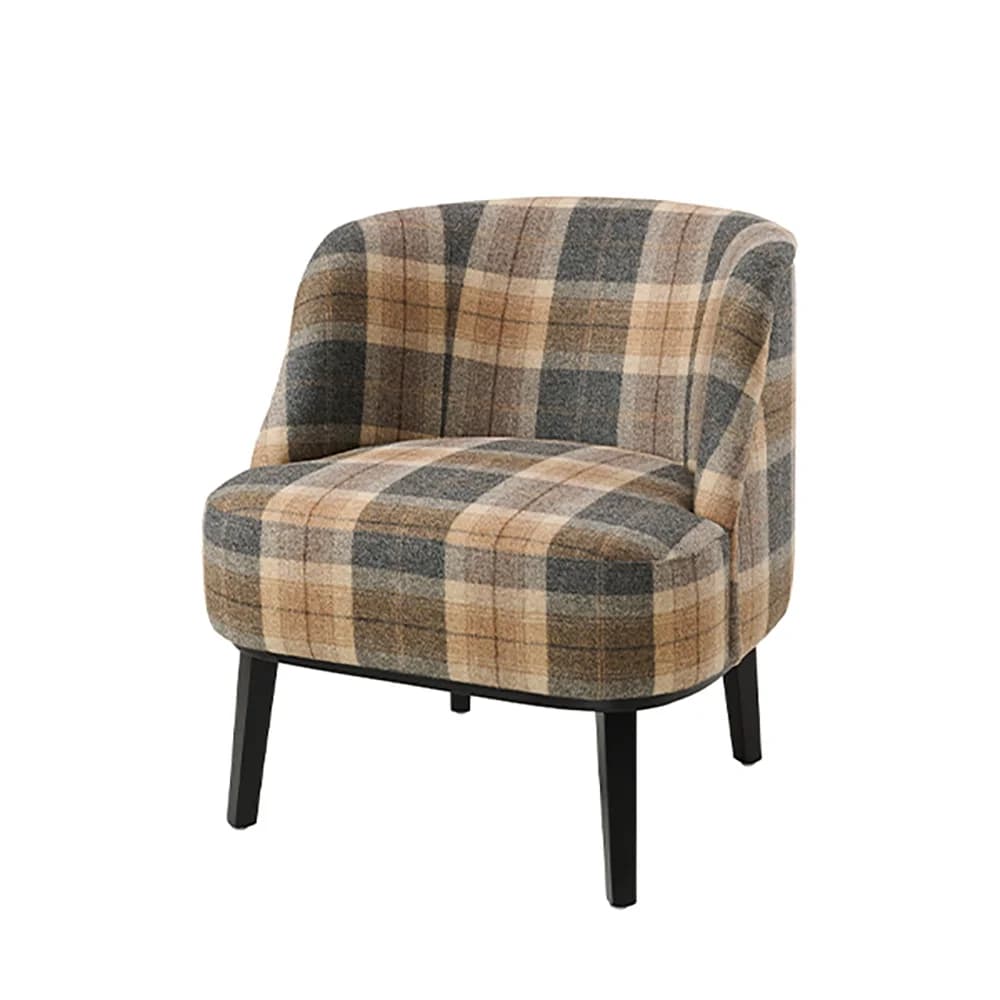 Fairfax Lounge Chair Alistair Plaid Brown