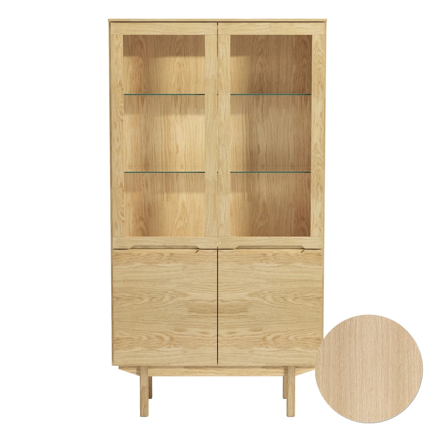 Skovby, Sm307 Vitrinenschrank Eiche Lack 98X41X182Cm