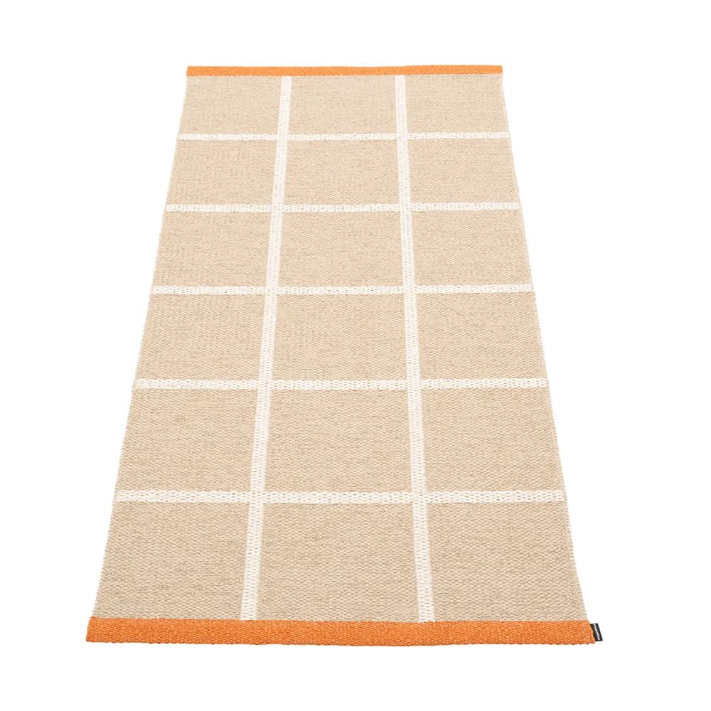Pappelina, Gewebter Teppich Criss Beige 70x150 cm