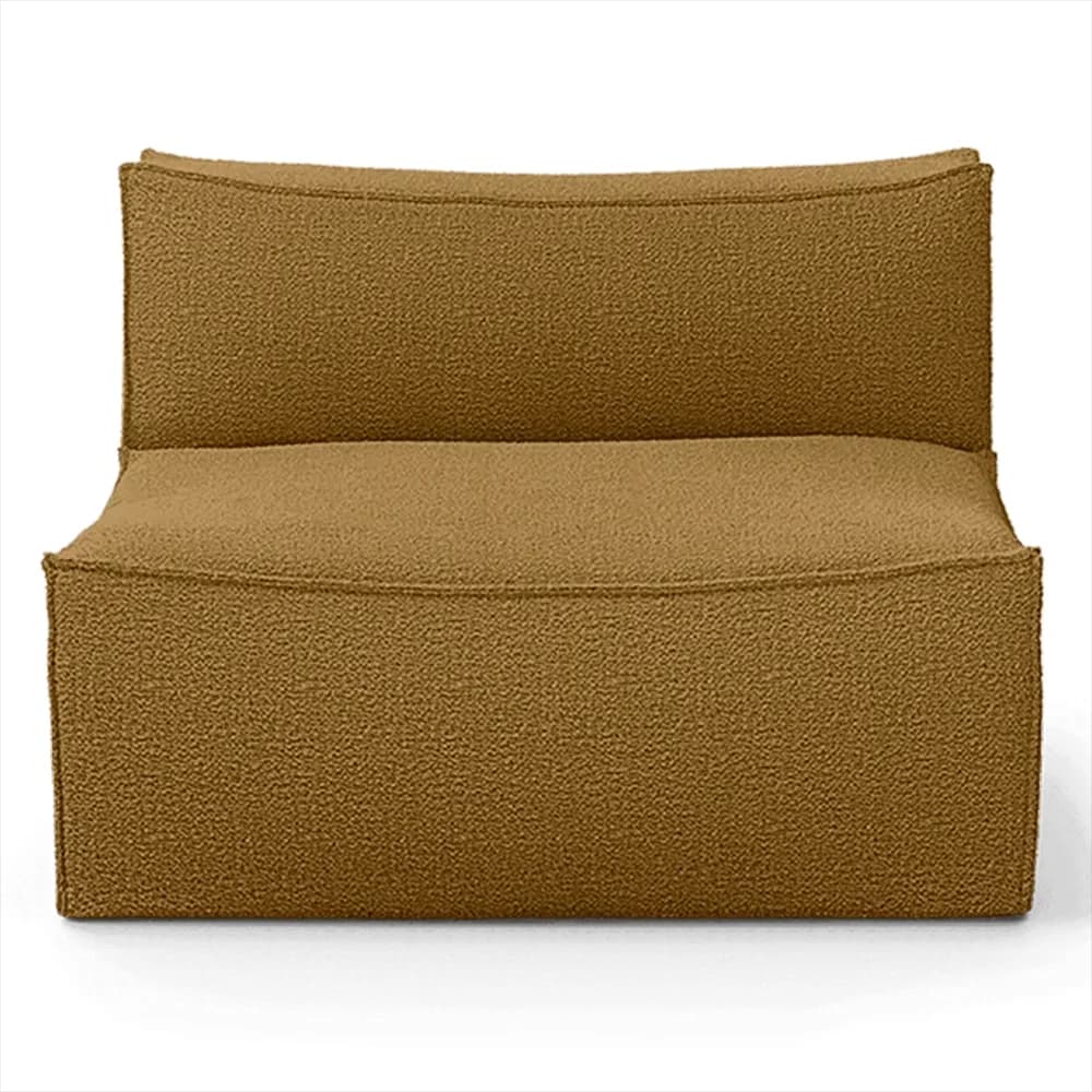 Ferm Living, Catena Sofa Center L100 - Wool Boucle - Sugar Kelp