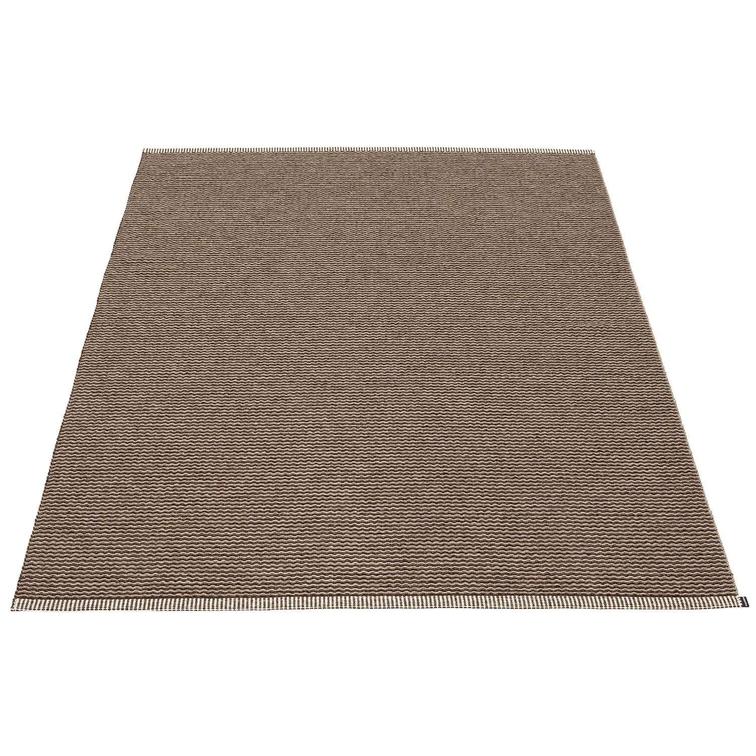 Pappelina, Mono Teppich 140x200 cm dark brown / dark linen