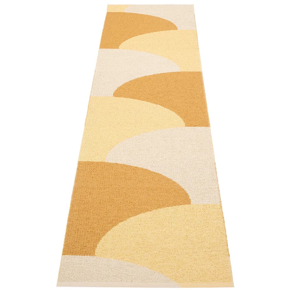 Pappelina, Hill teppich Ochre/Pale yellow/Cream 70 x 270cm