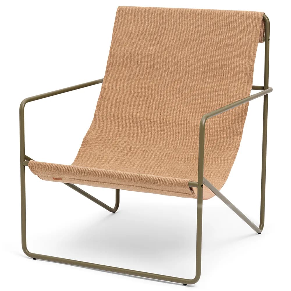 Ferm Living, Desert Lounge Sessel Olive/Sand