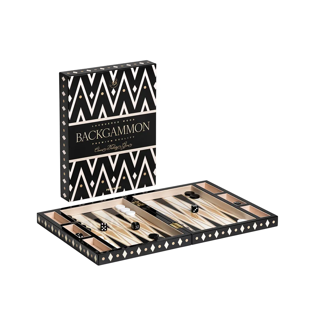 Printworks, Backgammon Lackiert Black