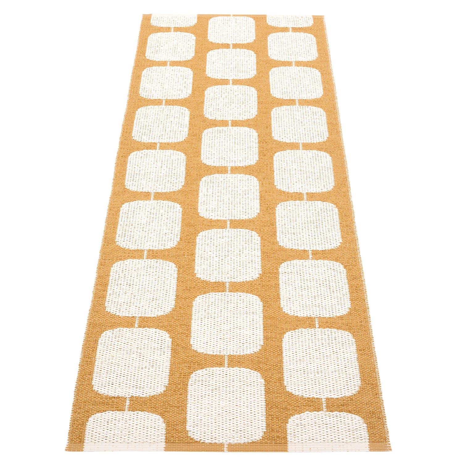 Pappelina, Teppich 70x200 cm stone / ochre / vanilla
