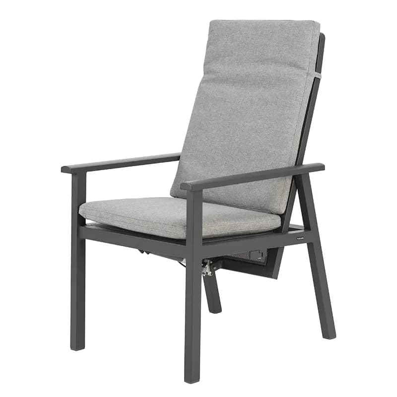 Brafab, Samvaro positionsstuhl mit hohem rücken Anthrazit / Pearl Grey