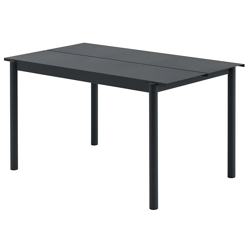 Muuto, Linear Steel Esstisch 140X75 cm Anthracite Black