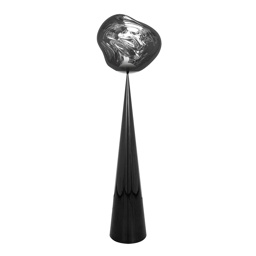 Tom Dixon, Melt Cone Fat Stehlampe Silver LED