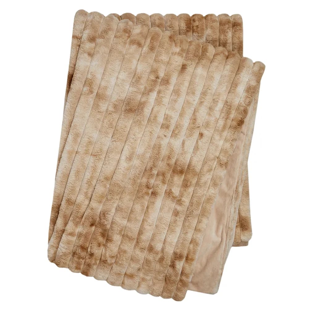 Skinnwille, Stripy Decke 120x180 cm Toffee