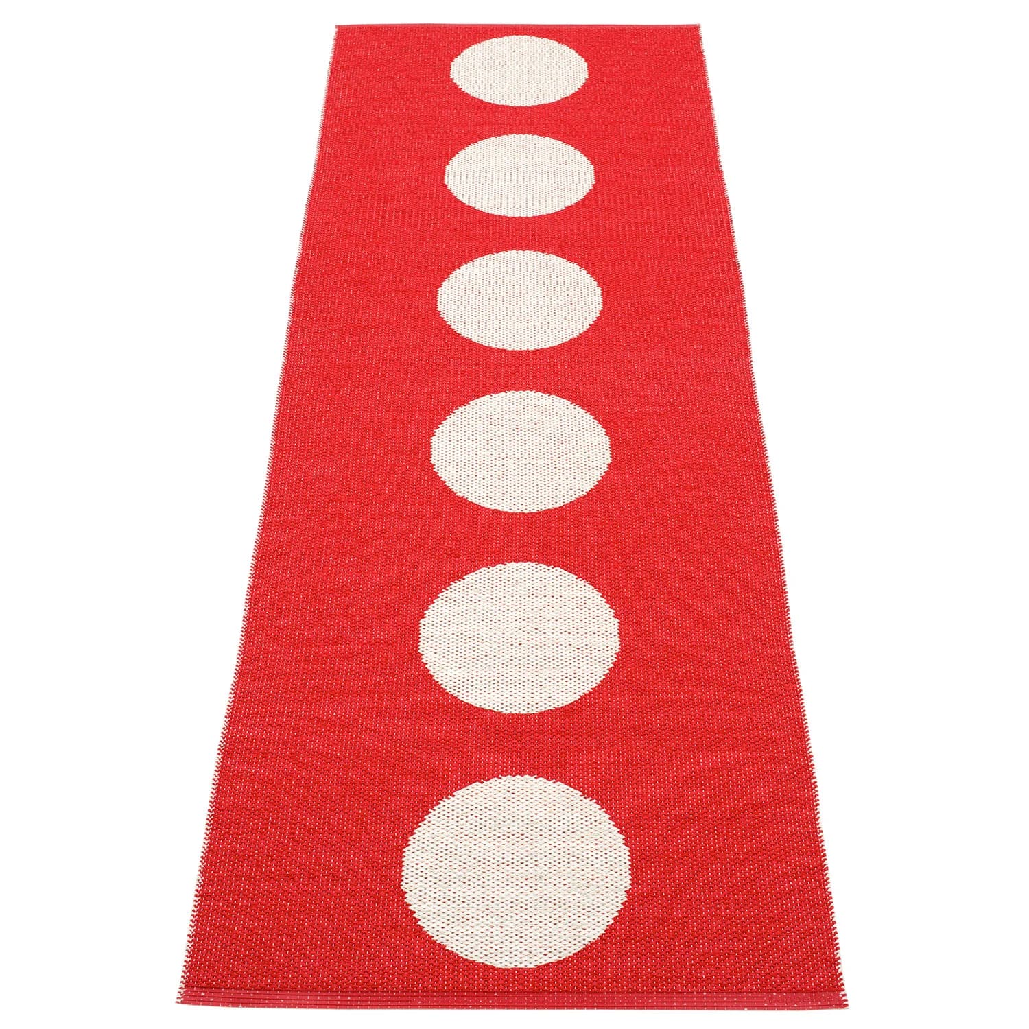 Pappelina, Vera Teppich 70x225 cm red / vanilla