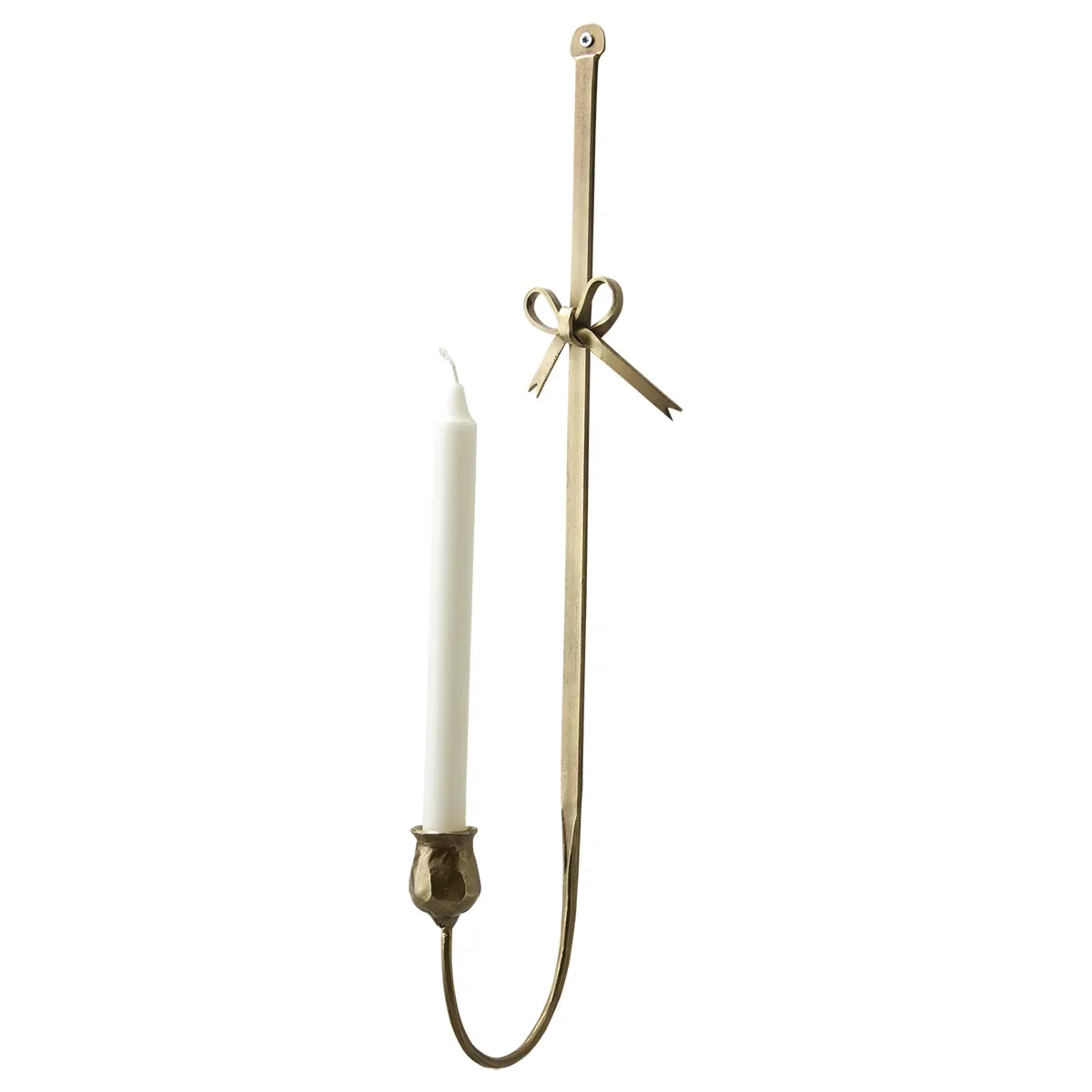 Affari of Sweden, Wandkerzenhalter Francis L Brass H57 cm