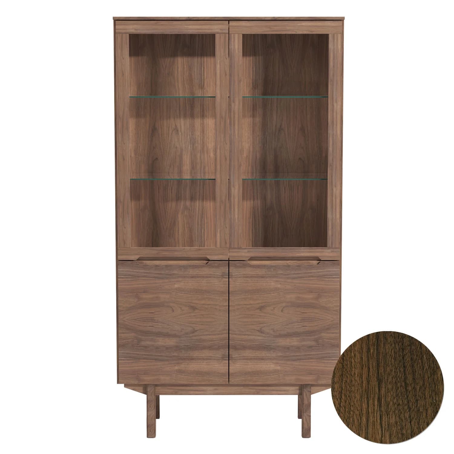 Skovby, Sm307 Vitrinenschrank Nussbaum Naturöl 98X41X182Cm