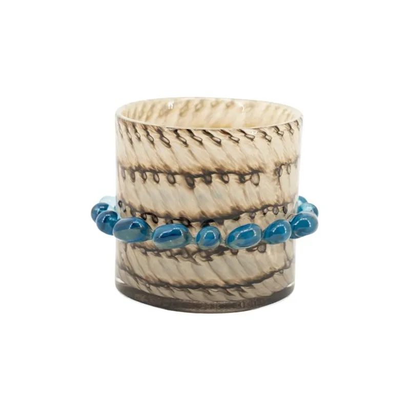 By-Boo, Tealight holder Dapple 10x10x10 cm Glas multicolour