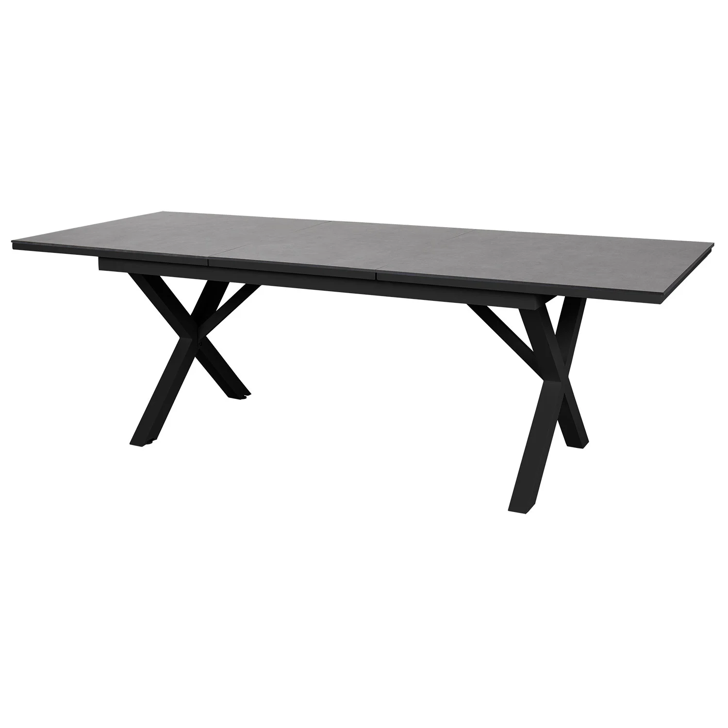 Brafab, Hillmond Ausziehtisch 100x166-226 cm schwarz/grau
