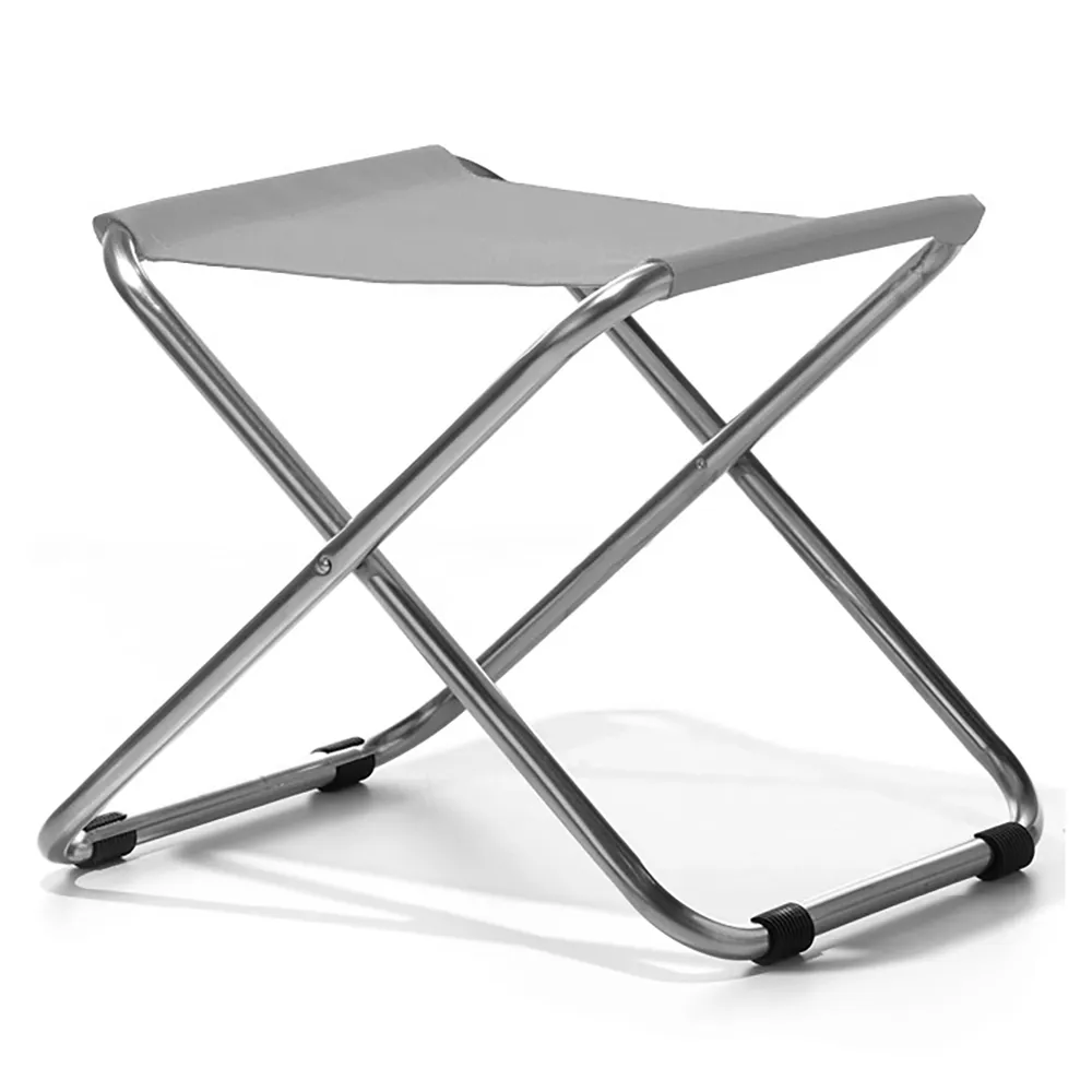 Fiam, Chico Fußhocker grau Aluminium/Textil