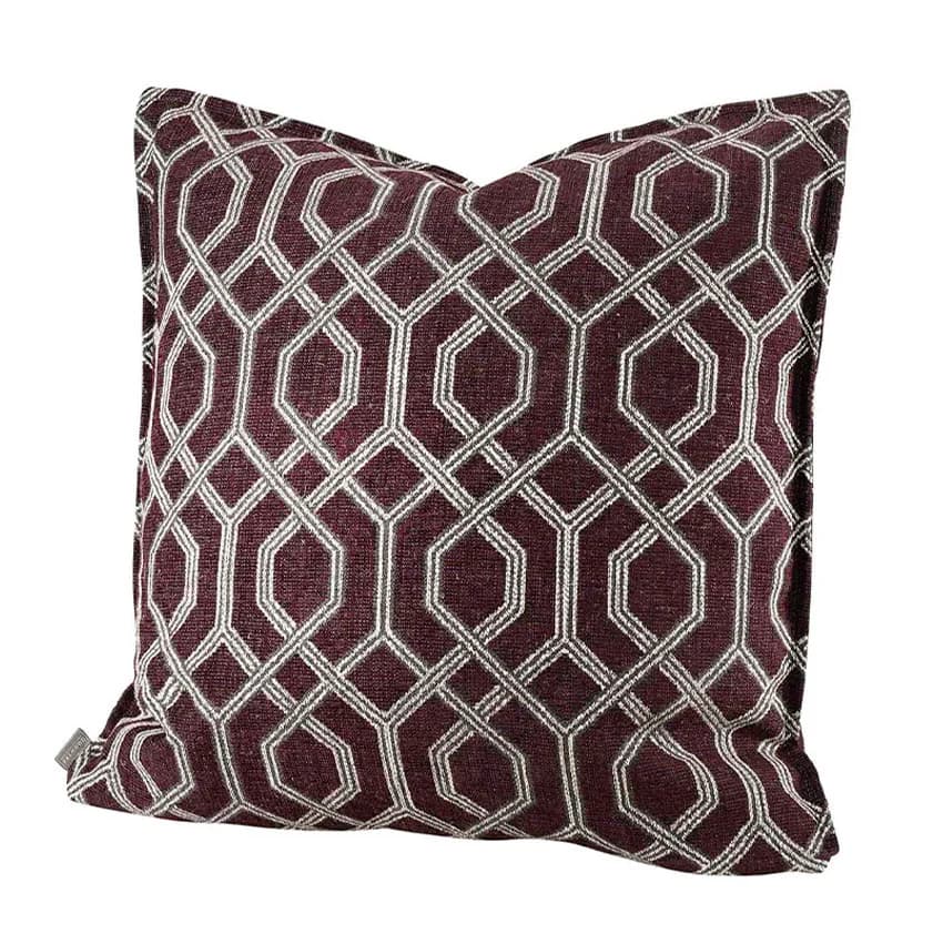 Artwood, Prese Aubergine Kissenbezug Rahmen 60X40
