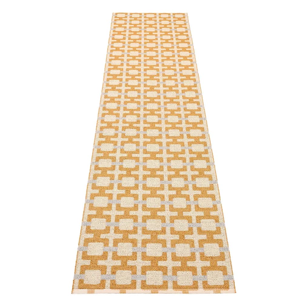 Pappelina, Tom teppich Ochre/Cream/Sage 70 x 300 cm