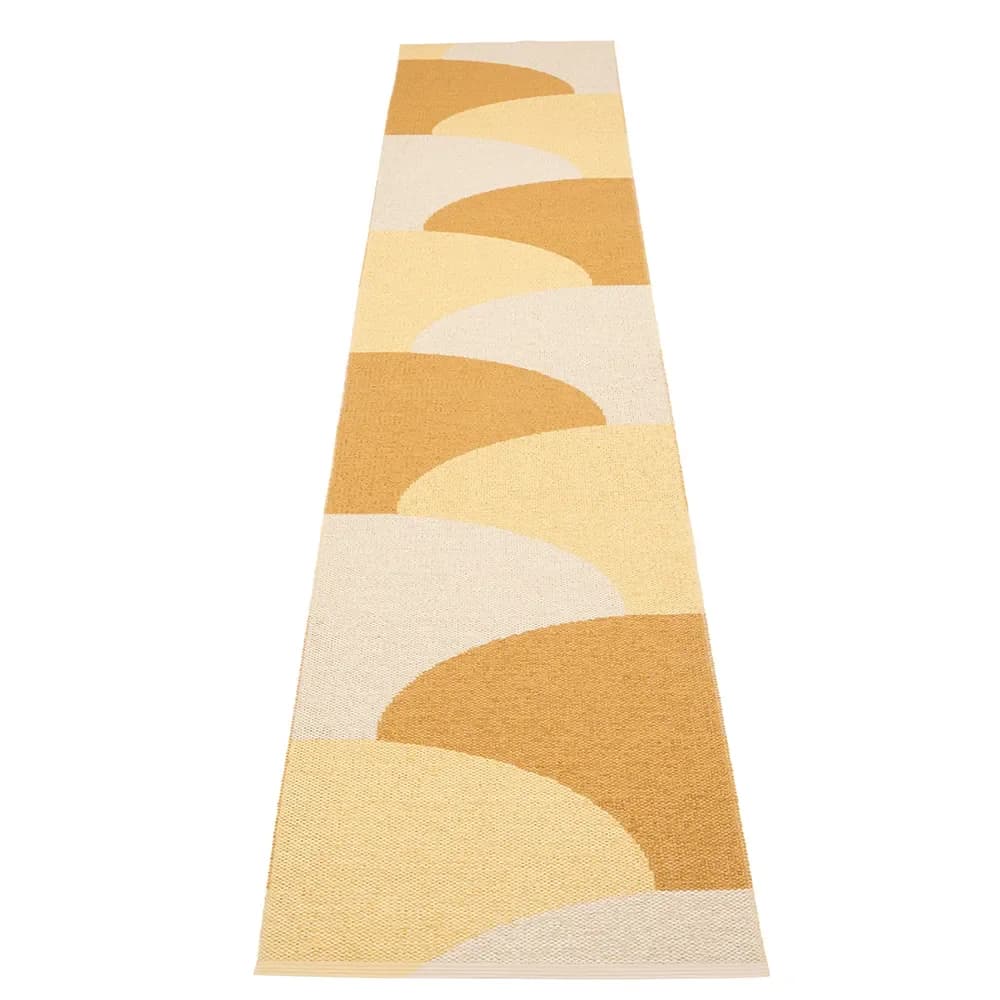 Pappelina, Hill teppich Ochre/Pale yellow/Cream 70 x 360cm