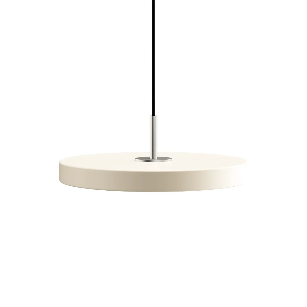 UMAGE - Asteria Pendelleuchte Mini Pearl White/Steel Top