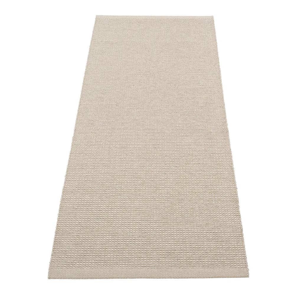 Pappelina, Emm teppich 70 x 180 cm Linen/Linen Metallic