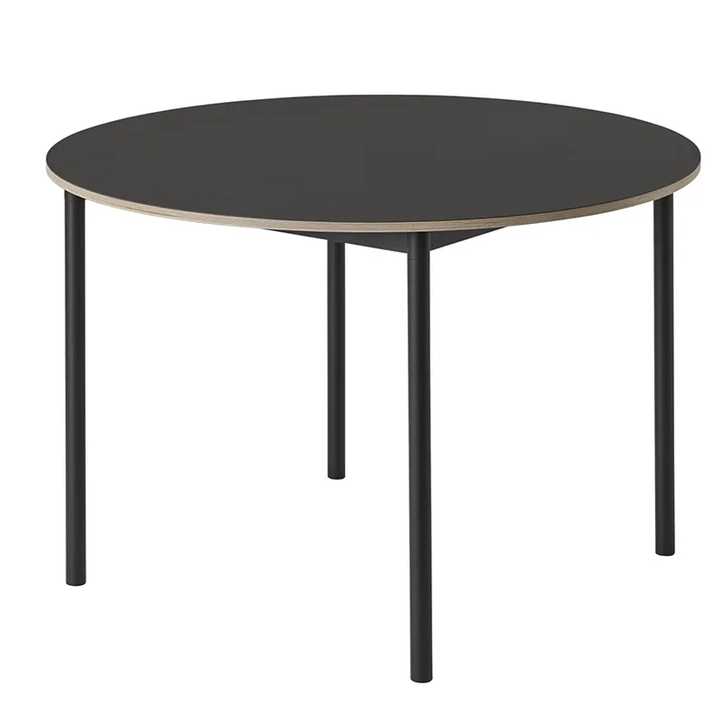 Muuto, Base esstisch 110 cm - Black Nanolaminate Plywood Black