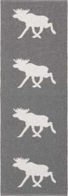 Kunststoffteppiche - Der Horred-Teppich Moose (grau) (Größe: 70 x 200 cm)
