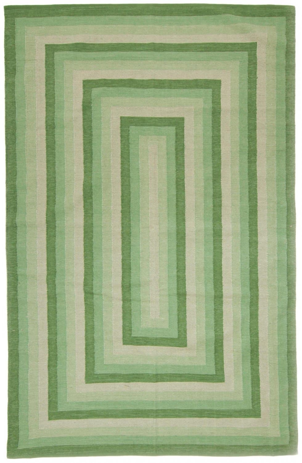 Flickenteppich - Chania (grün) (Größe: 70 x 300 cm)