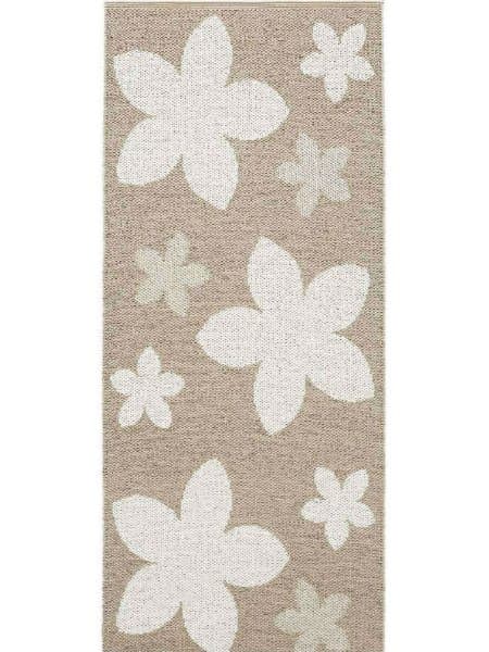 Kunststoffteppiche - Der Horred-Teppich Flower (beige) (Größe: 150 x 100 cm)