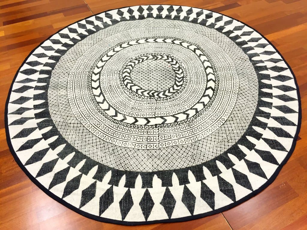 Runde Teppiche - Marrakech (schwarz/weiß/grau) (rund) (Größe: Ø 120 cm)