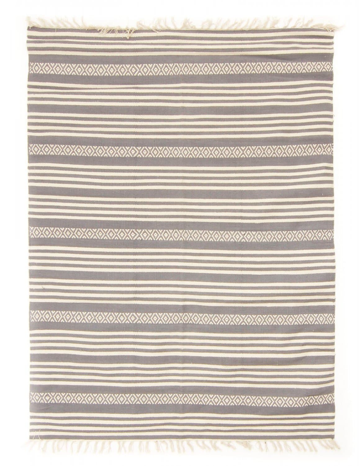 Flickenteppich - Ystad (grau) (Größe: 60 x 110 cm)