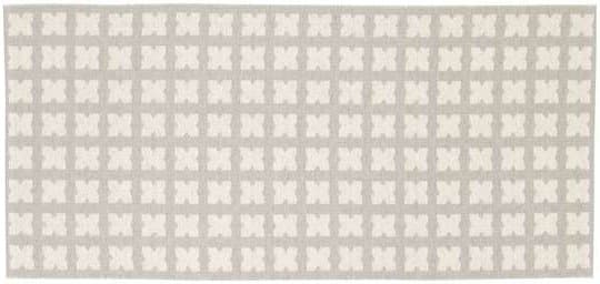 Kunststoffteppiche - Der Horred-Teppich Cross (grau) (Größe: 70 x 50 cm)