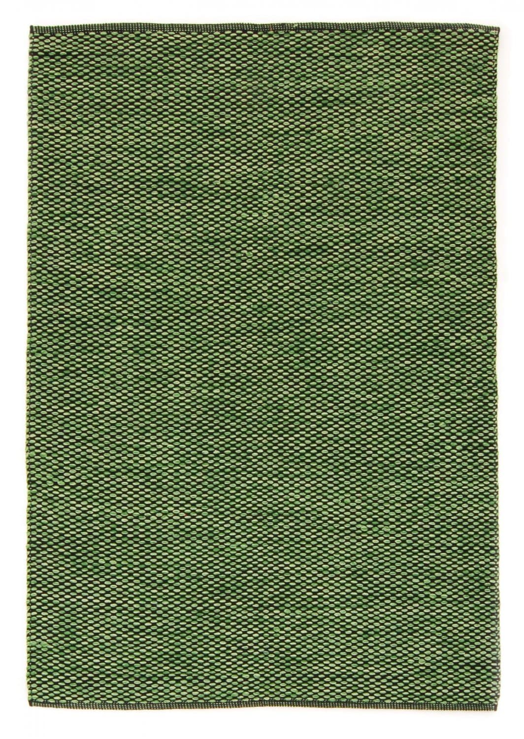 Flickenteppich - Tuva (grün) (Größe: 75 x 200 cm)