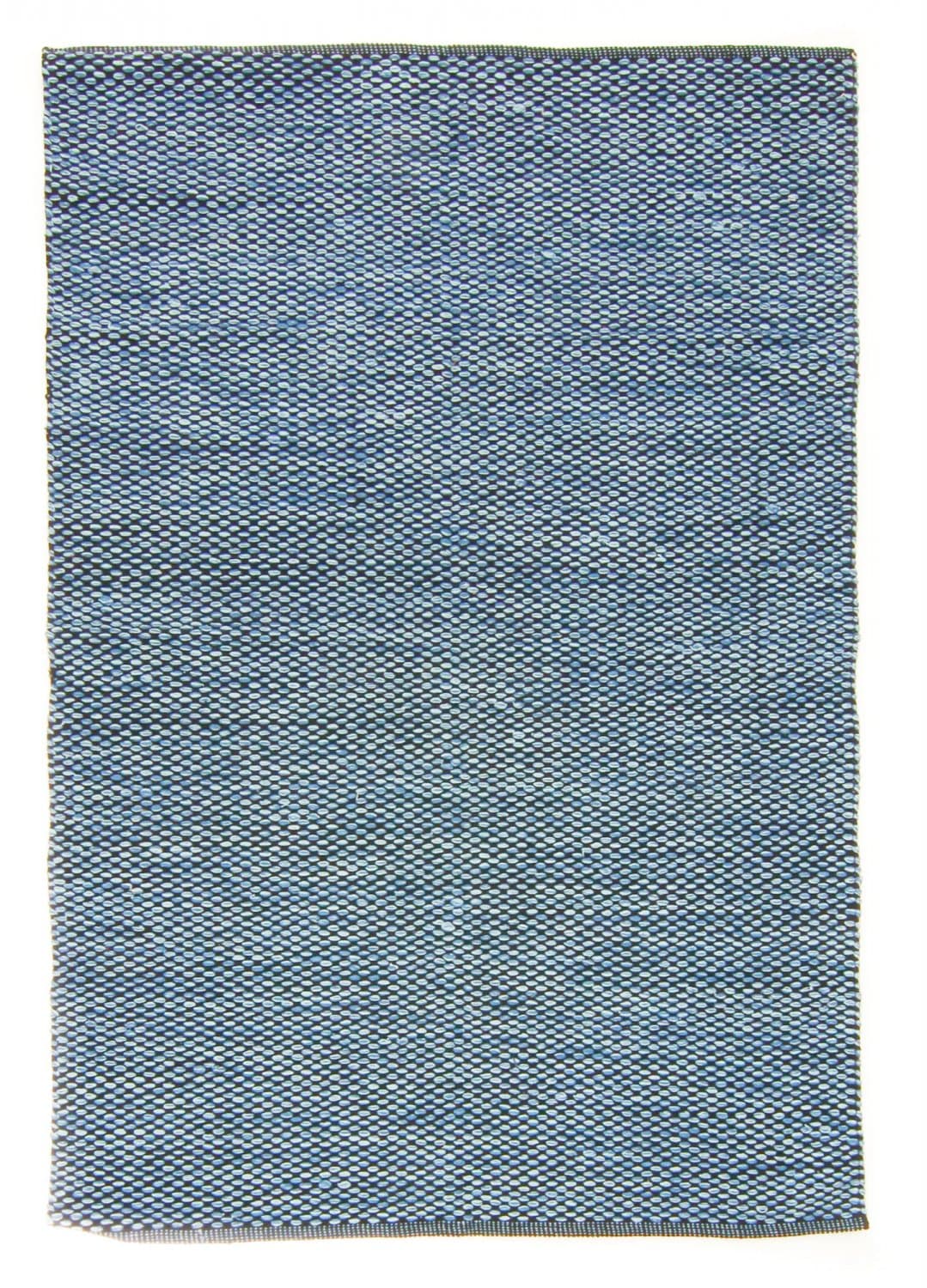 Flickenteppich - Tuva (blau) (Größe: 135 x 190 cm)