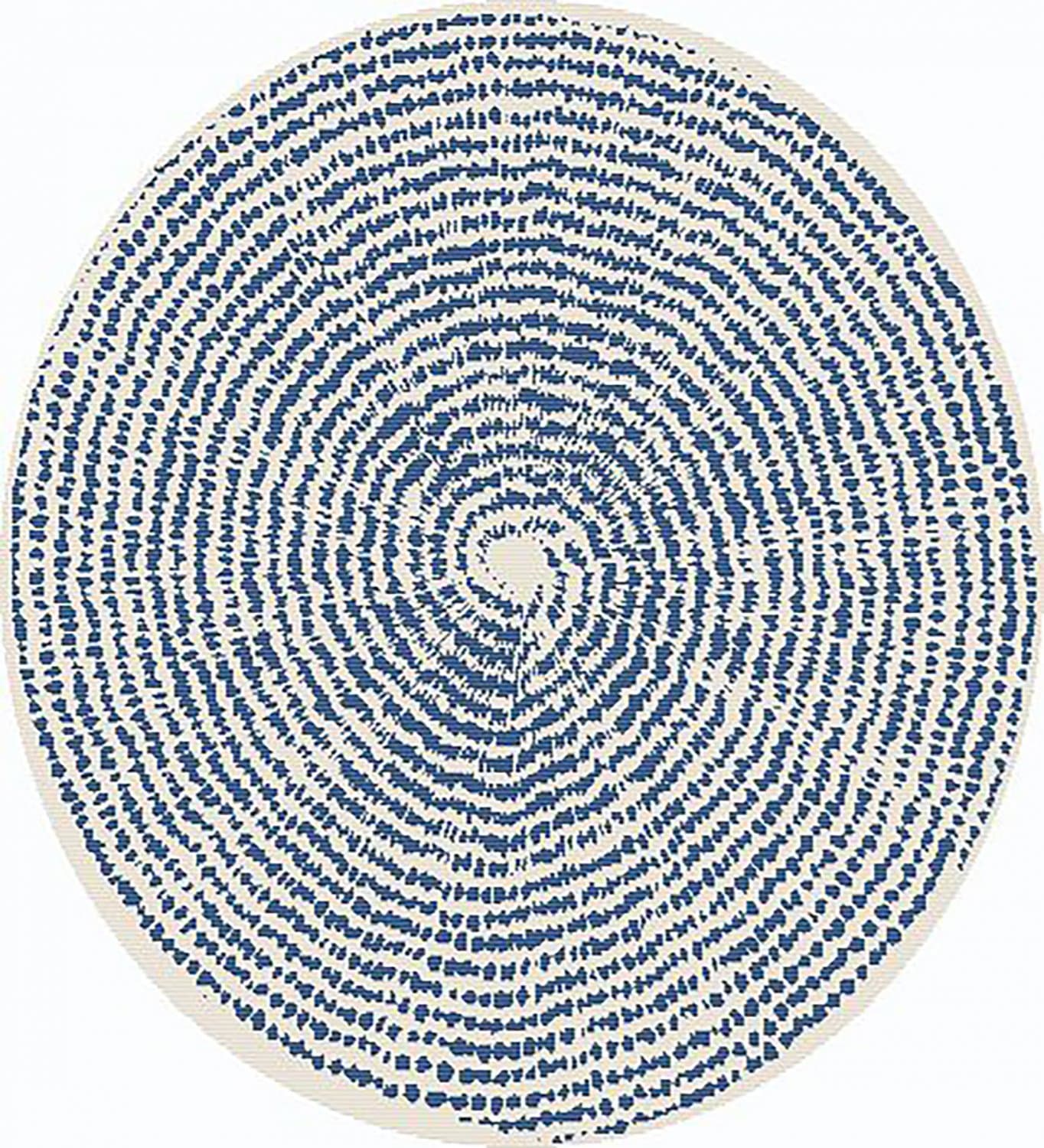 Rund Teppich - Brussels Swirl (blau) (Größe: Ø 160 cm)