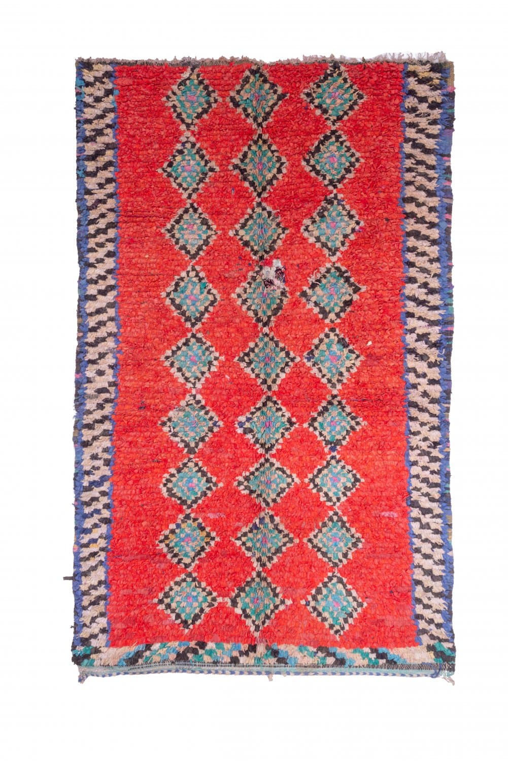 Marokkanische Berber Teppich Boucherouite 285 x 170 cm