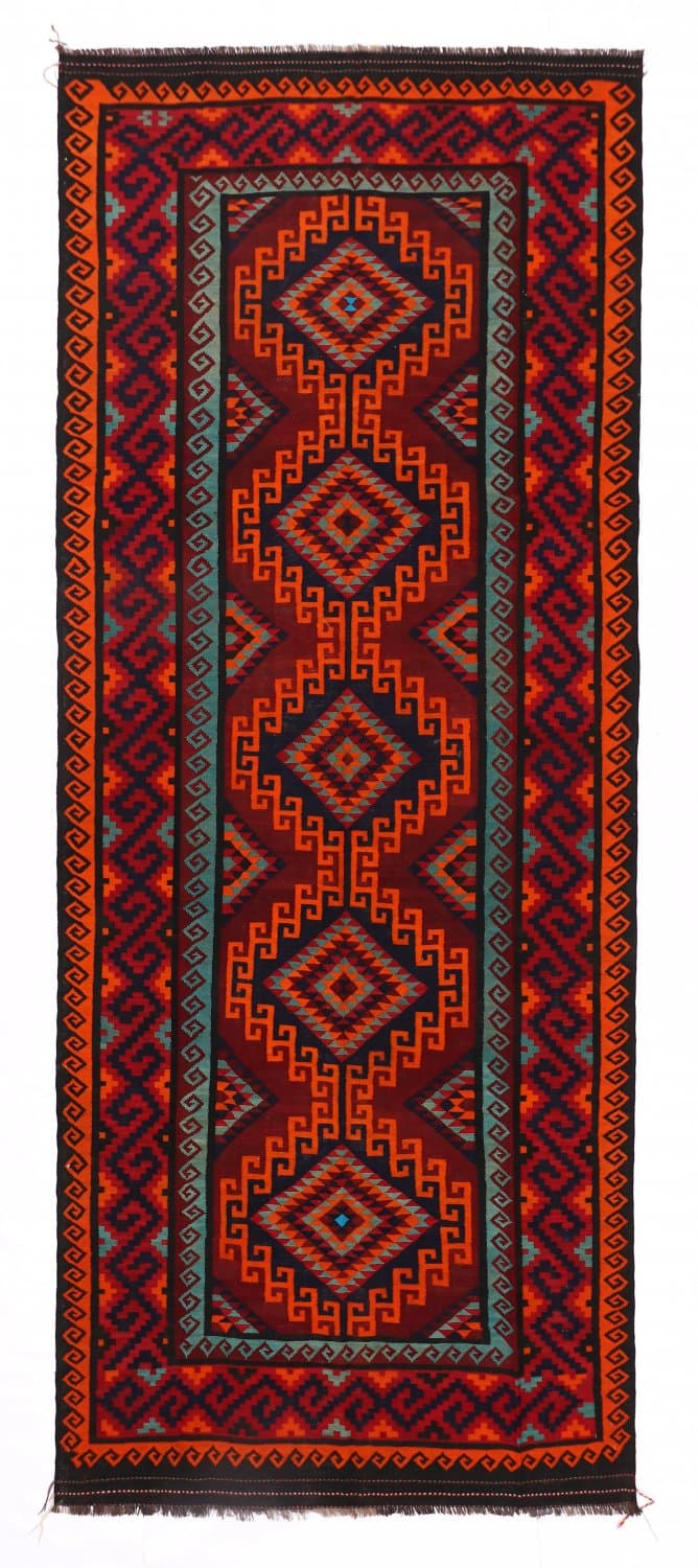 Orientalischer Kelim-Teppich 424 x 175 cm