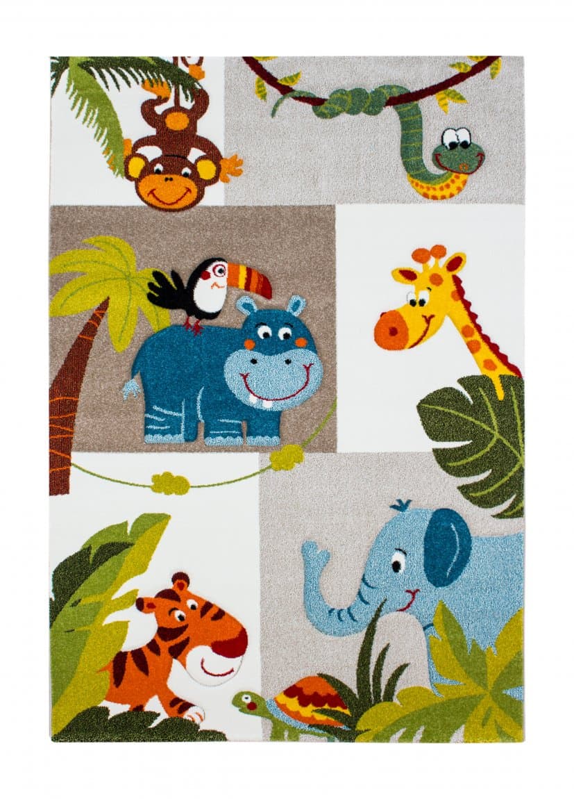 Kinderteppich - London Djungel (Größe: 160 x 230 cm)