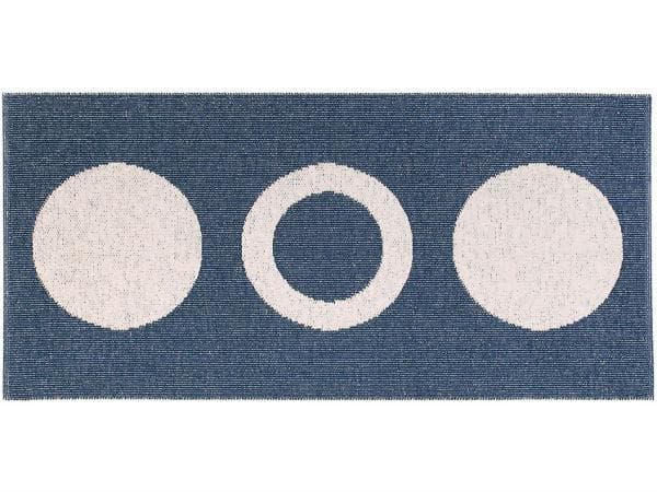 Kunststoffteppiche - Der Horred-Teppich Circle (blau) (Größe: 70 x 50 cm)