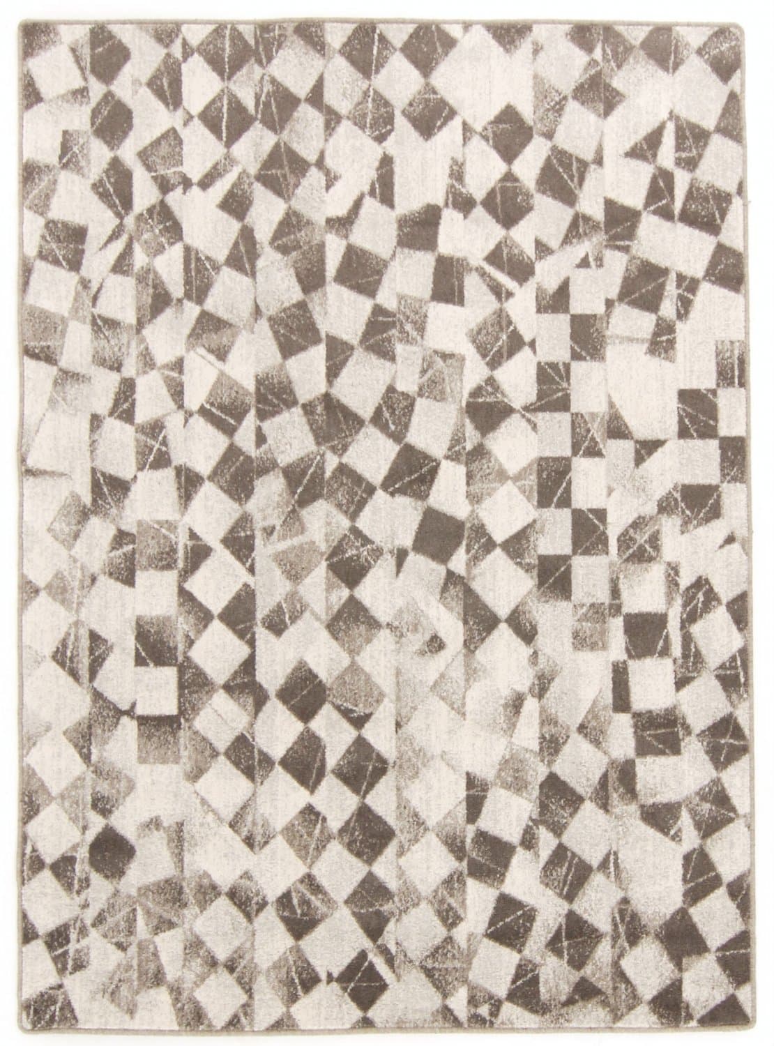 Wollteppich - Kallatis (schwarz/weiß) (Größe: 160 x 220 cm)
