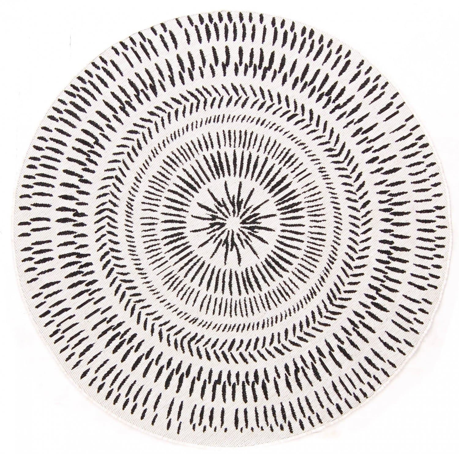 Rund Teppich - Brussels Night (grau) (Größe: Ø 160 cm)